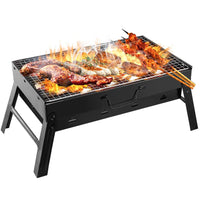 HKM-862163 Portable Foldable Charcoal BBQ Grill for Camping, Picnics, and Garden Use