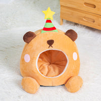 HKM-8622269 Cozy Four Seasons Cat Nest in Cute Shape for Comfortable Resting