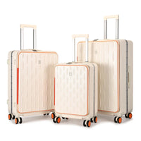 HKM-862355 Custom Logo Hard Shell Carry-On Suitcases in 20, 24, and 28 Inch Sizes