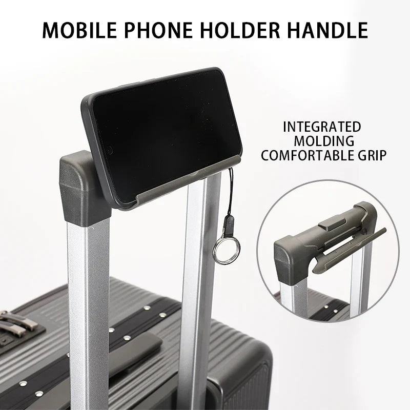 HKM-862355 Custom Logo Hard Shell Carry-On Suitcases in 20, 24, and 28 Inch Sizes