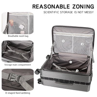 HKM-862355 Custom Logo Hard Shell Carry-On Suitcases in 20, 24, and 28 Inch Sizes