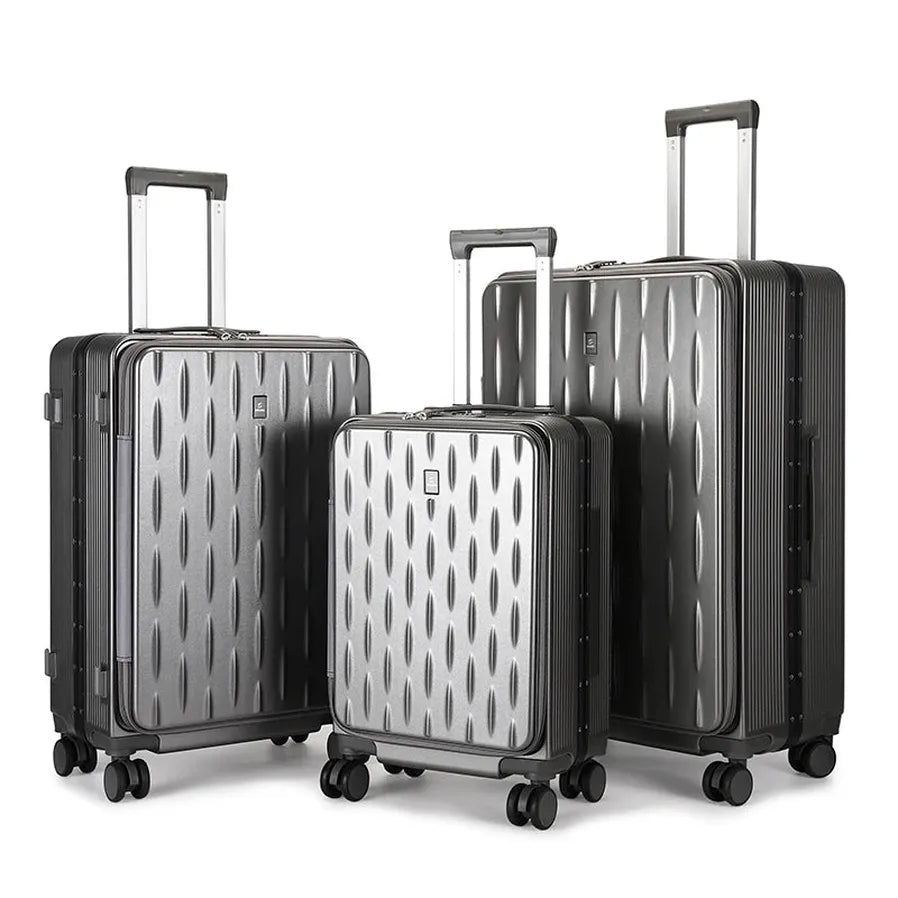 HKM-862355 Custom Logo Hard Shell Carry-On Suitcases in 20, 24, and 28 Inch Sizes