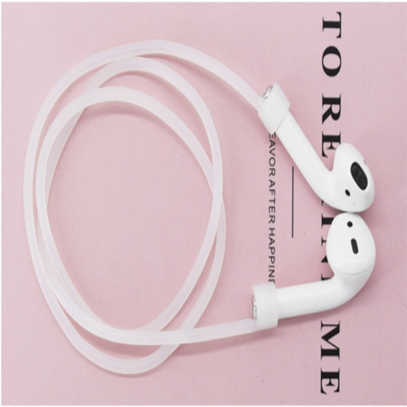 HKM-862355 Silicone Anti-Lost Lanyard for Apple AirPods 1-3 Generation with Magnetic Suction Design