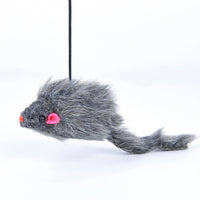 HKM-8623805 Telescopic Hanging Cat Toy with Adjustable Elastic Rope and Swinging Mouse Design