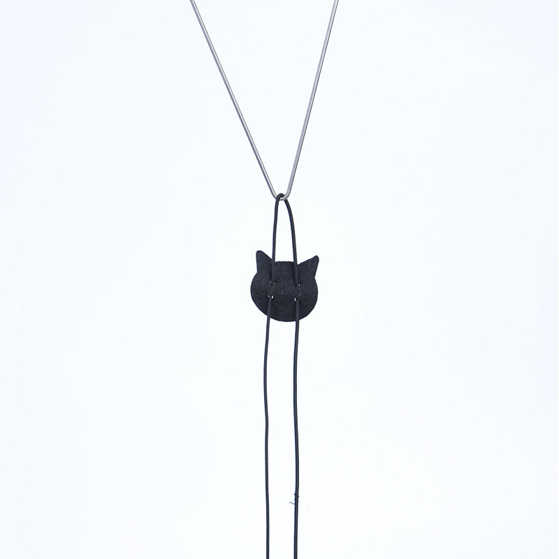 HKM-8623805 Telescopic Hanging Cat Toy with Adjustable Elastic Rope and Swinging Mouse Design