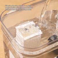 HKM-8624829 Portable Automatic Cat Water Fountain with Transparent Crystal Design