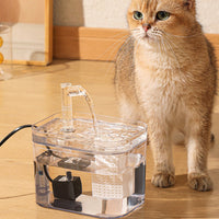 HKM-8624829 Portable Automatic Cat Water Fountain with Transparent Crystal Design