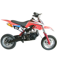 HKM-862547 Automatic 49cc Mini Dirt Bike for Kids - Compact and Fast with Front and Rear Disc Brakes