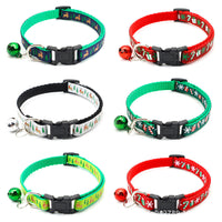 HKM-8626749 Christmas Bell Dog Collar Decoration in Light Green, Green, White, and Red Variants
