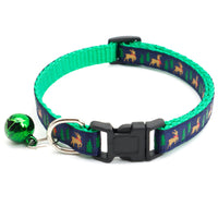 HKM-8626749 Christmas Bell Dog Collar Decoration in Light Green, Green, White, and Red Variants