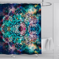 HKM-862675 Mandala Starry Sky Waterproof Polyester Shower Curtain - Multiple Sizes Available