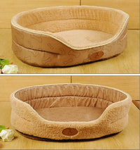 HKM-8628797 Cozy Shu Cotton Wool & Fleece Suede Pet Nest with Multiple Size Options