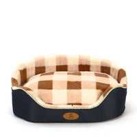 HKM-8628797 Cozy Shu Cotton Wool & Fleece Suede Pet Nest with Multiple Size Options
