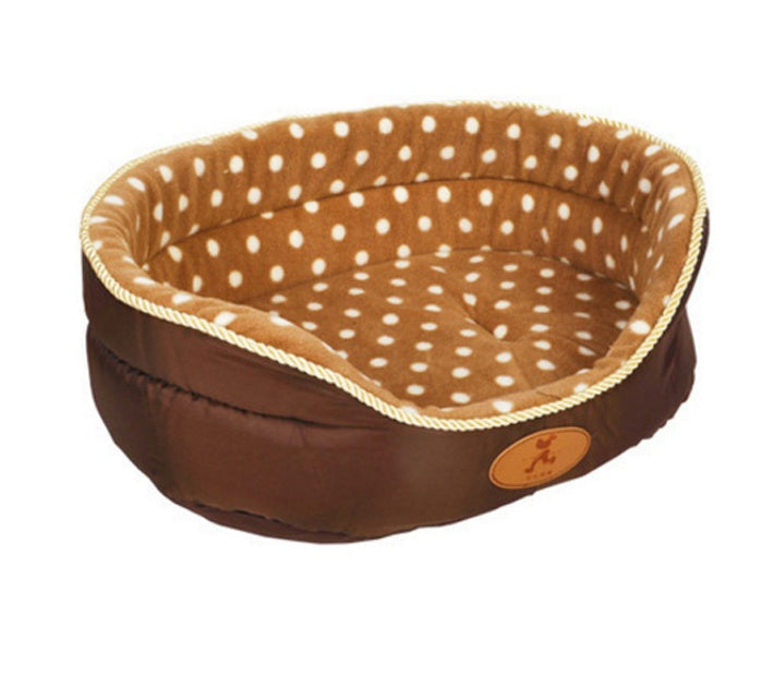 HKM-8628797 Cozy Shu Cotton Wool & Fleece Suede Pet Nest with Multiple Size Options
