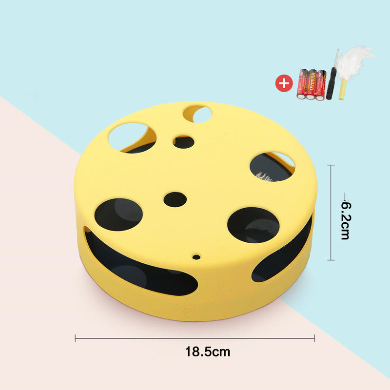 HKM-8629565 Electric Cat Labyrinth Turntable Toy – Interactive Playing Device with ABS Material - 18.5cm Diameter