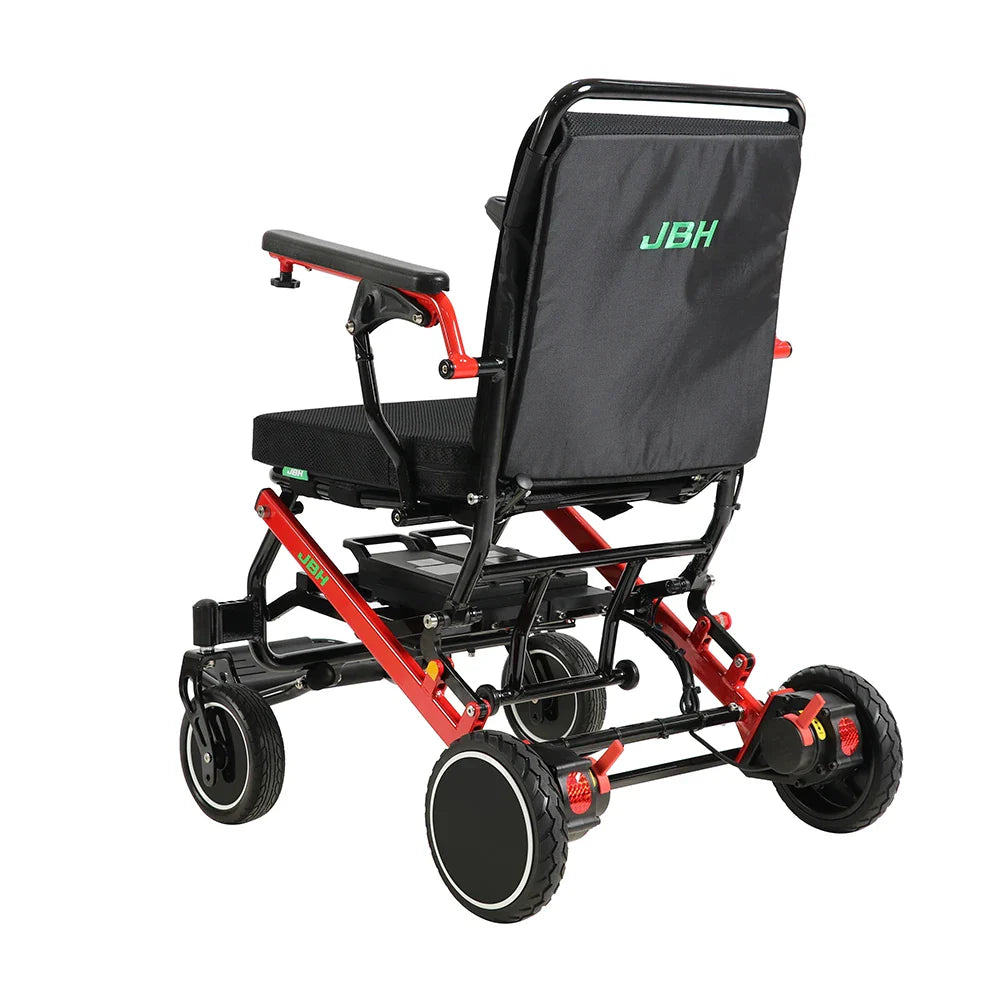 HKM-862995 Portable Remote Control Electric Wheelchair, Aluminum Alloy, 20km Range, 120kg Load Capacity, Intelligent Controller