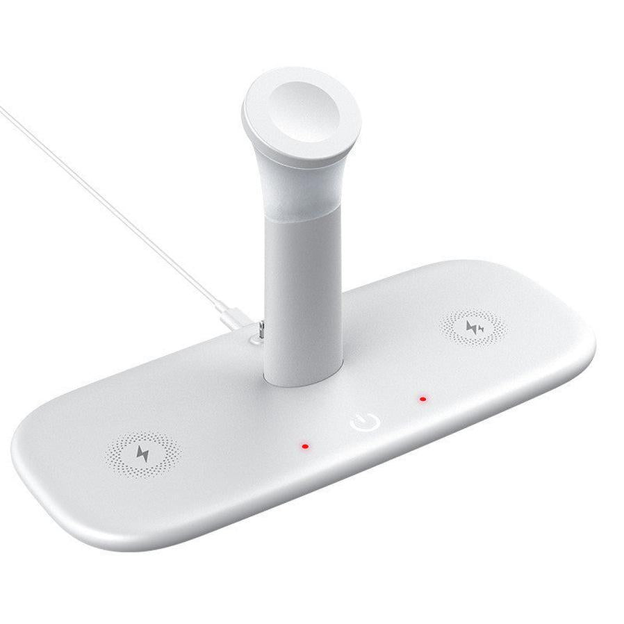 HKM-862995 Wireless Charger for iPhone & Apple Watch - Universal Compatibility, Multiple Output Options, Black/White