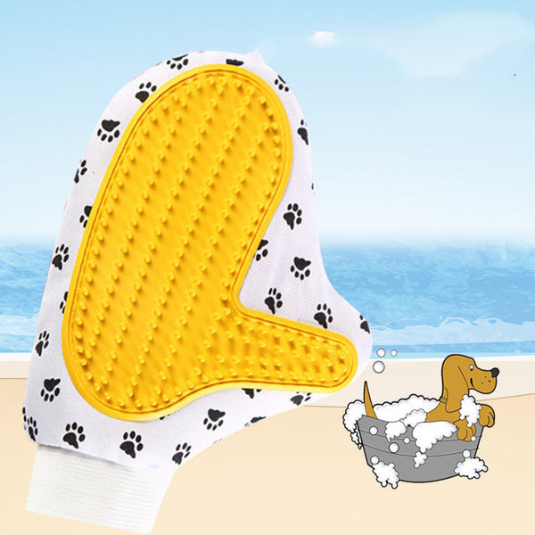 HKM-863059 Silicone Pet Grooming Glove for Gentle Bathing and Deshedding for Dogs and Cats