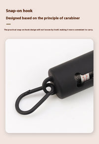 HKM-8630973 Triangle Lamp Distributor with Bone Style and Garbage Bag Set - Black, ABS Material