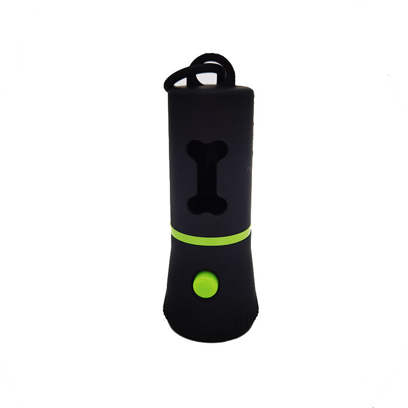 HKM-8630973 Triangle Lamp Distributor with Bone Style and Garbage Bag Set - Black, ABS Material