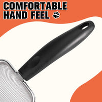 HKM-8631997 Stainless Steel Cat Litter Scoop with Small Mesh for Easy Cleanup and Comfort