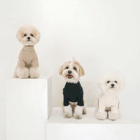 HKM-8632509 Stylish Contrast Vertical Pet Clothing in Brown, Black, Beige, and Grey - Multiple Sizes Available