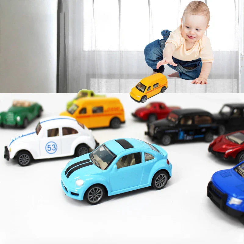 HKM-863379 1/55 Scale Pull Back Diecast Alloy Car Model Toy Set for Kids
