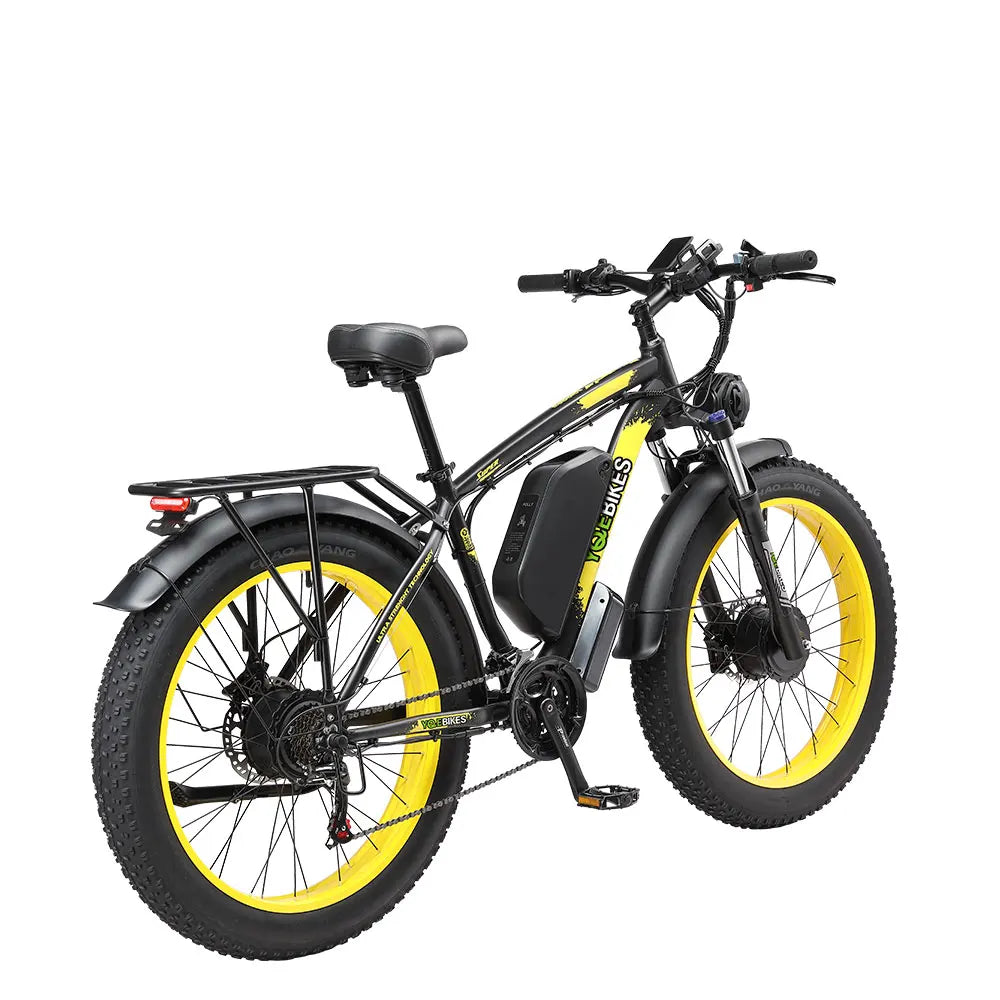 HKM-863443 2000W Dual Motor Electric Bike with 26x4.0 Inch Tires and Disc Brakes, 21-Speed, 48V 23Ah Battery