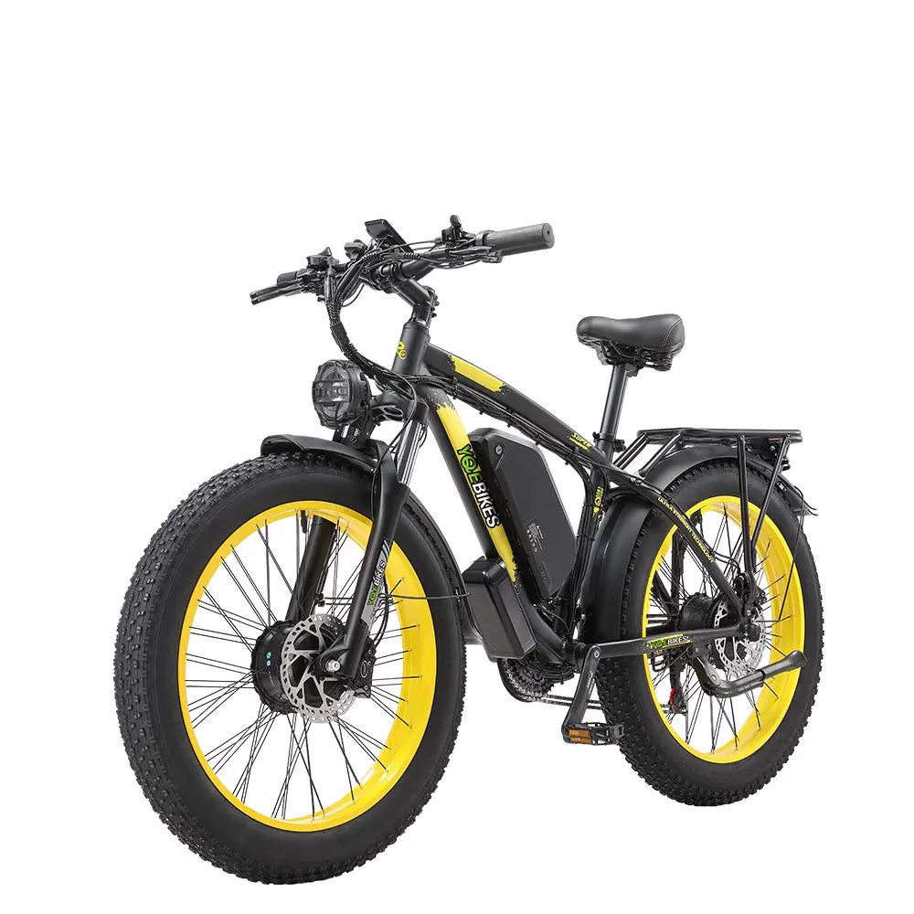 HKM-863443 2000W Dual Motor Electric Bike with 26x4.0 Inch Tires and Disc Brakes, 21-Speed, 48V 23Ah Battery