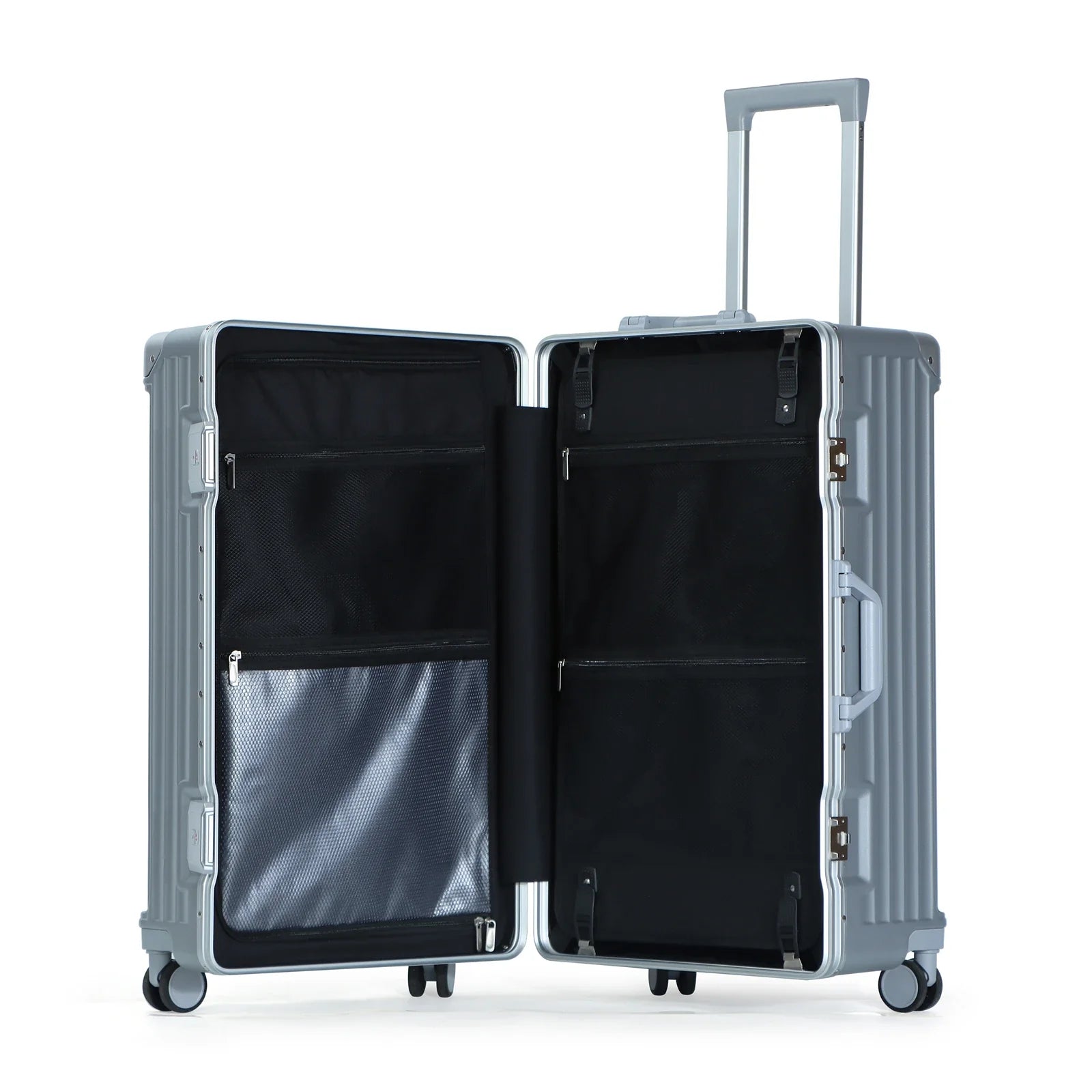 HKM-863507 Aluminium Frame PC Trolley Case Travel Suitcase with Durable Wheels