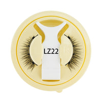 HKM-863507 Reusable Waterproof Thick Glue-free Eyelash - Artificial Fiber, 0.6mm-1.1mm Size, 1 Pair