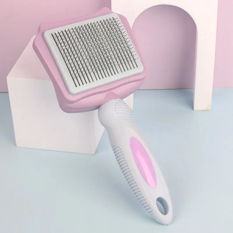 HKM-8636093 Automatic Pet Hair Remover Dog and Cat Grooming Brush with Self-Cleaning Massage Feature for Large Dogs
