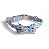 HKM-8636477 Adjustable Metal Bow Pet Collar in Multiple Colors, 1.5 x 24.5-35 cm