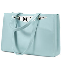 HKM-863827 Fashionable PU Leather Tote Bag for Women - Large Handbag and Vintage Laptop Briefcase