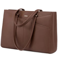 HKM-863827 Fashionable PU Leather Tote Bag for Women - Large Handbag and Vintage Laptop Briefcase