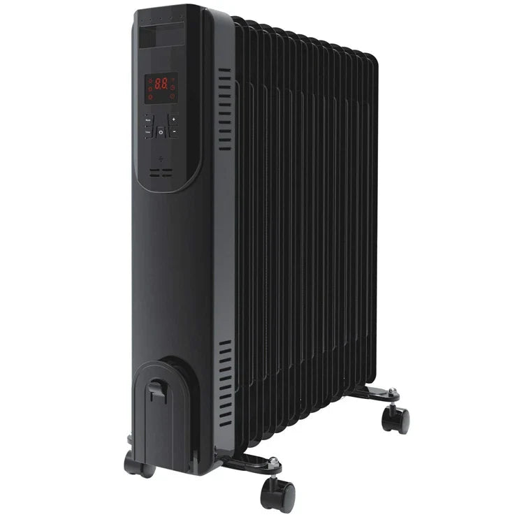 HKM-863891 Electric Oil Filled Radiator Heater with WiFi Control, Adjustable Thermostat, and LED Display – 1500W