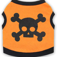 HKM-8639933 Halloween Skull Bones Dog Vest for Small and Medium Pets - Stretchy Cotton Tank Top Costume
