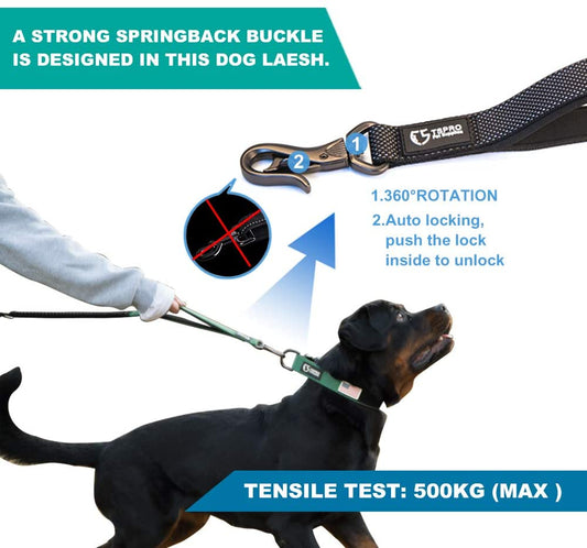HKM-8640061 Explosion-Proof Dog Traction Rope, 6-in-1 Design, Nylon, 1.8m, Multiple Colors Available