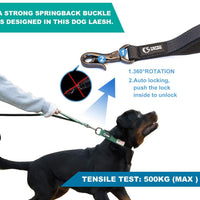 HKM-8640061 Explosion-Proof Dog Traction Rope, 6-in-1 Design, Nylon, 1.8m, Multiple Colors Available