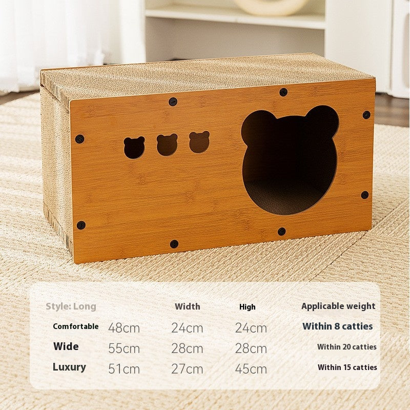 HKM-8640317 Durable Cat Scratch Board in Various Shapes and Sizes – Comfortable Corrugated Design