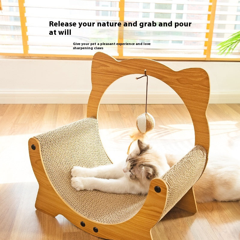 HKM-8640317 Durable Cat Scratch Board in Various Shapes and Sizes – Comfortable Corrugated Design