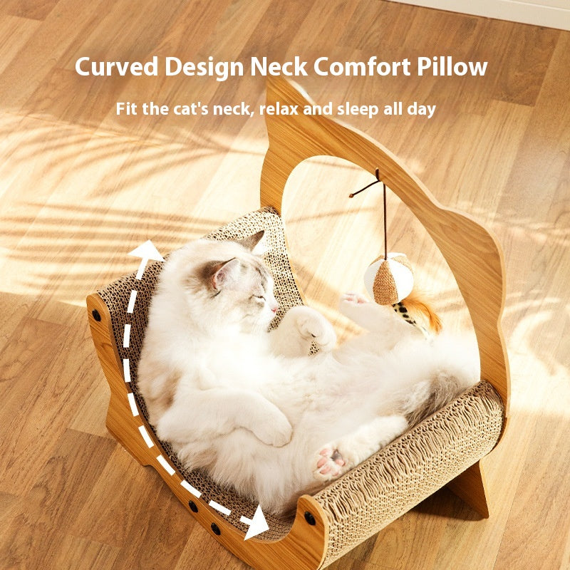 HKM-8640317 Durable Cat Scratch Board in Various Shapes and Sizes – Comfortable Corrugated Design