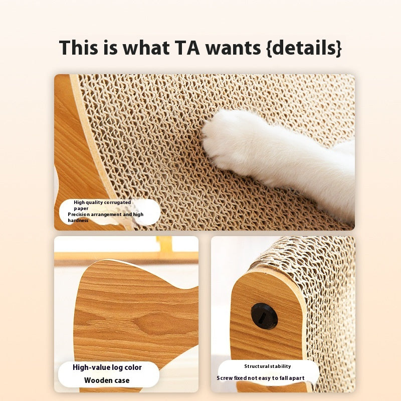 HKM-8640317 Durable Cat Scratch Board in Various Shapes and Sizes – Comfortable Corrugated Design