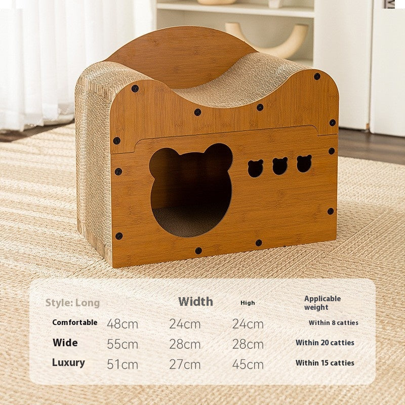 HKM-8640317 Durable Cat Scratch Board in Various Shapes and Sizes – Comfortable Corrugated Design