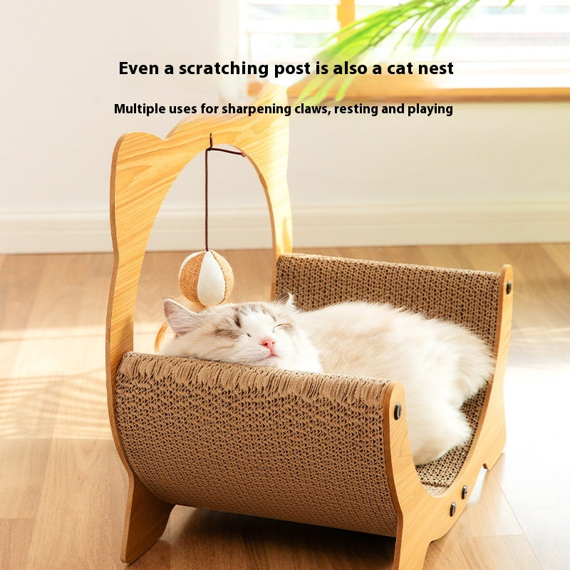 HKM-8640317 Durable Cat Scratch Board in Various Shapes and Sizes – Comfortable Corrugated Design