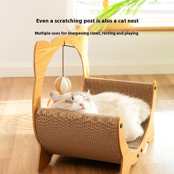 HKM-8640317 Durable Cat Scratch Board in Various Shapes and Sizes – Comfortable Corrugated Design