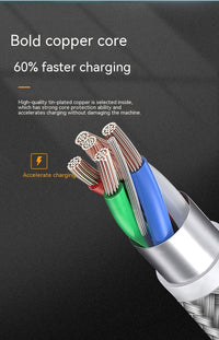 HKM-864147 Braided PD Data Cable 20W Fast Charging & Data Transmission, 1M Length, Compatible with 8PIN Devices