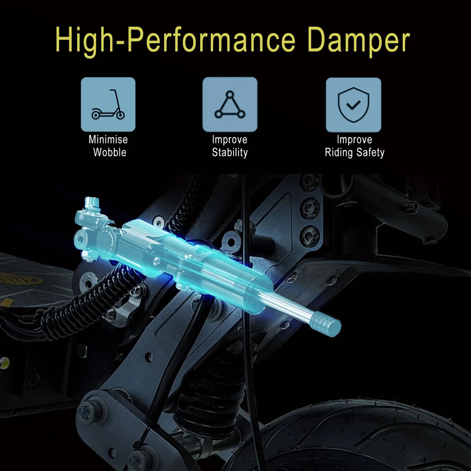 HKM-864147 Electric Adult Scooter - 6000W Dual Motor, 58MPH Max Speed, 90-100km Range, Foldable, Off-Road Capable