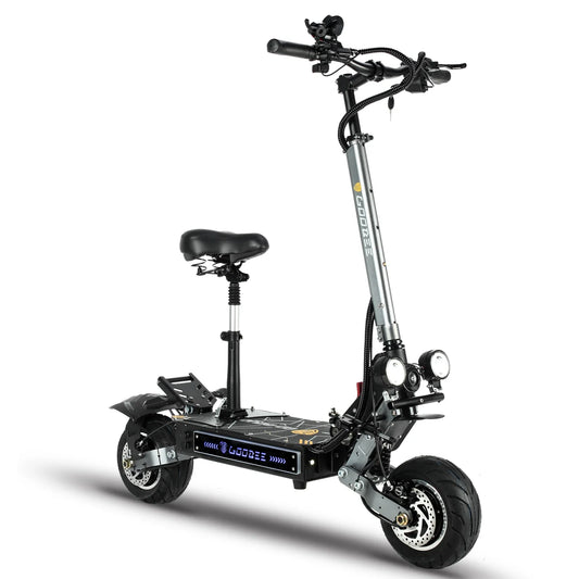 HKM-864147 Electric Adult Scooter - 6000W Dual Motor, 58MPH Max Speed, 90-100km Range, Foldable, Off-Road Capable