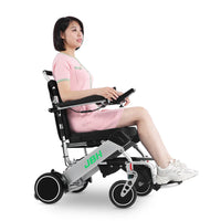 HKM-864147 Lightweight Portable Electric Wheelchair with 120kg Capacity - 23KG, 20km Range, Adjustable Speed
